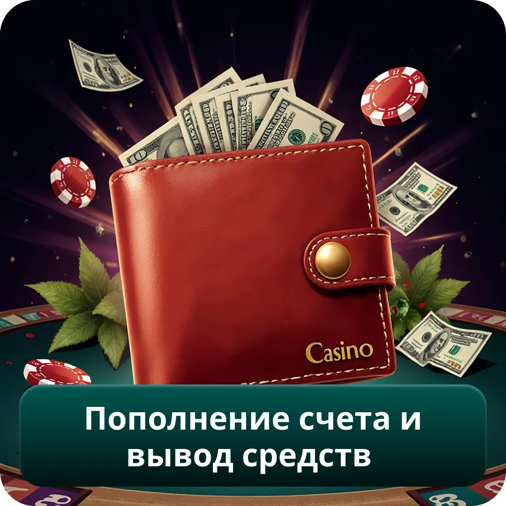 Пополнение счета и вывод средств